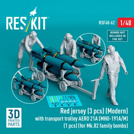 Red jersey (3 pcs) (Modern) with transport trolley AERO 21A (MHU-19...