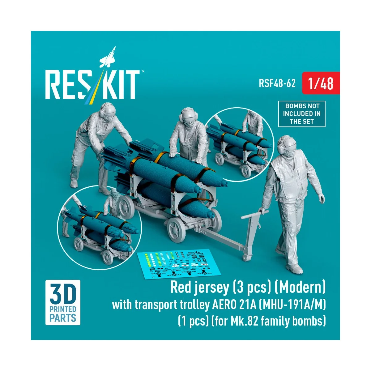 Red jersey (3 pcs) (Modern) with transport trolley AERO 21A (MHU-19...