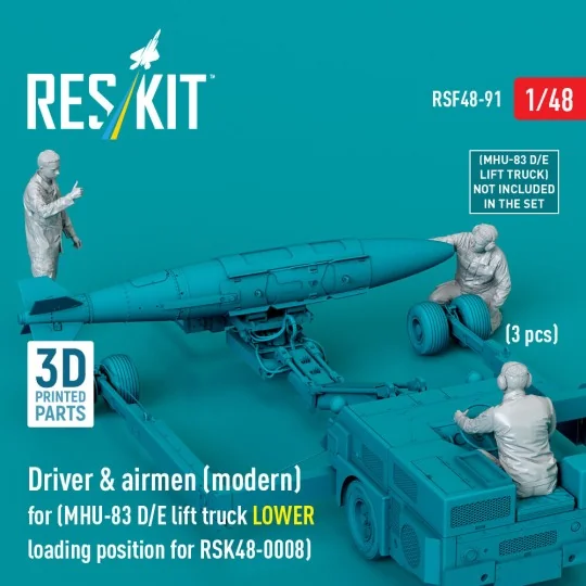 Driver & airmen (modern) (3 pcs) (MHU-83 D/E lift truck LOWER loadi...
