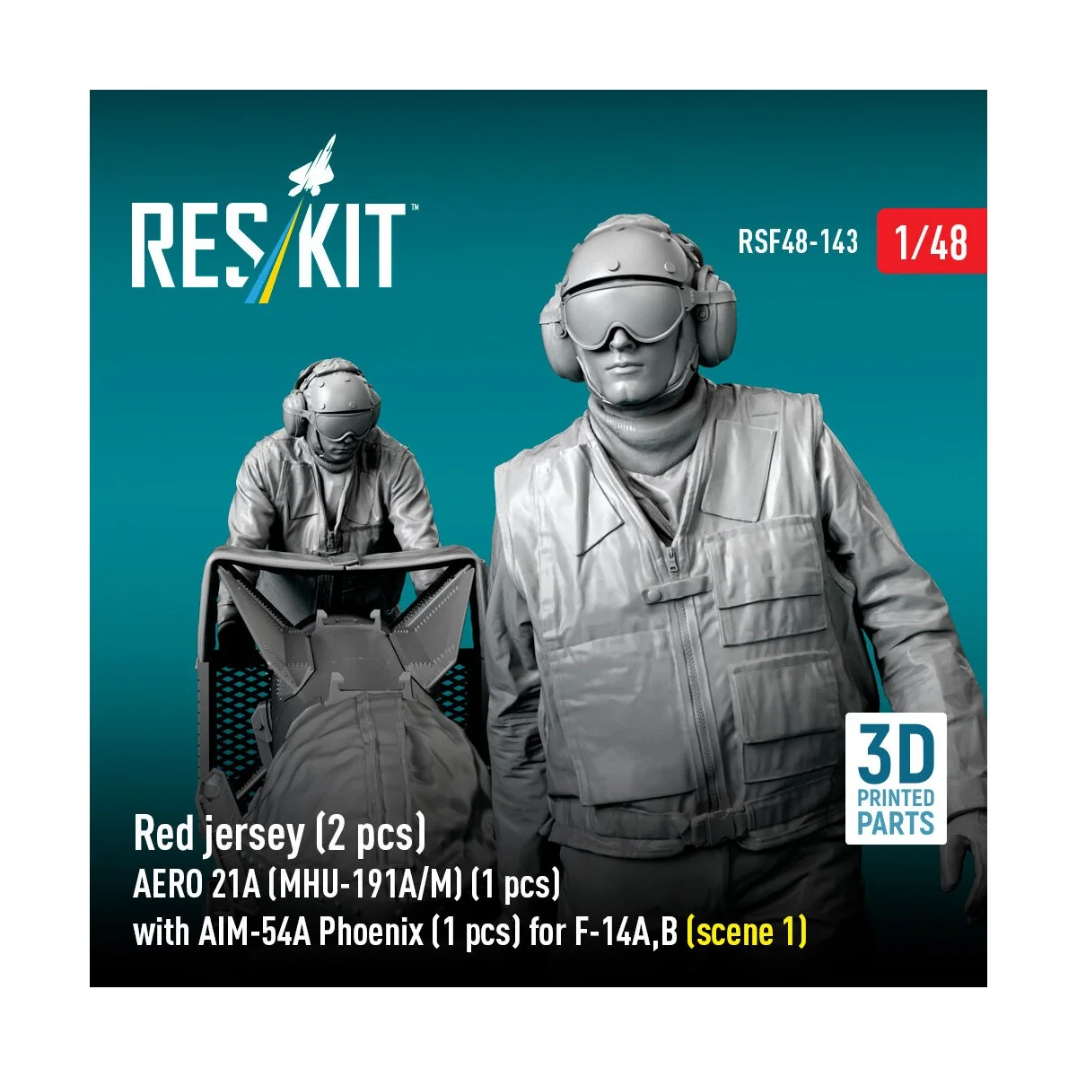 Red jersey (2 pcs) AERO 21A (MHU-191A/M) (1 pcs) with AIM-54A Phoen...