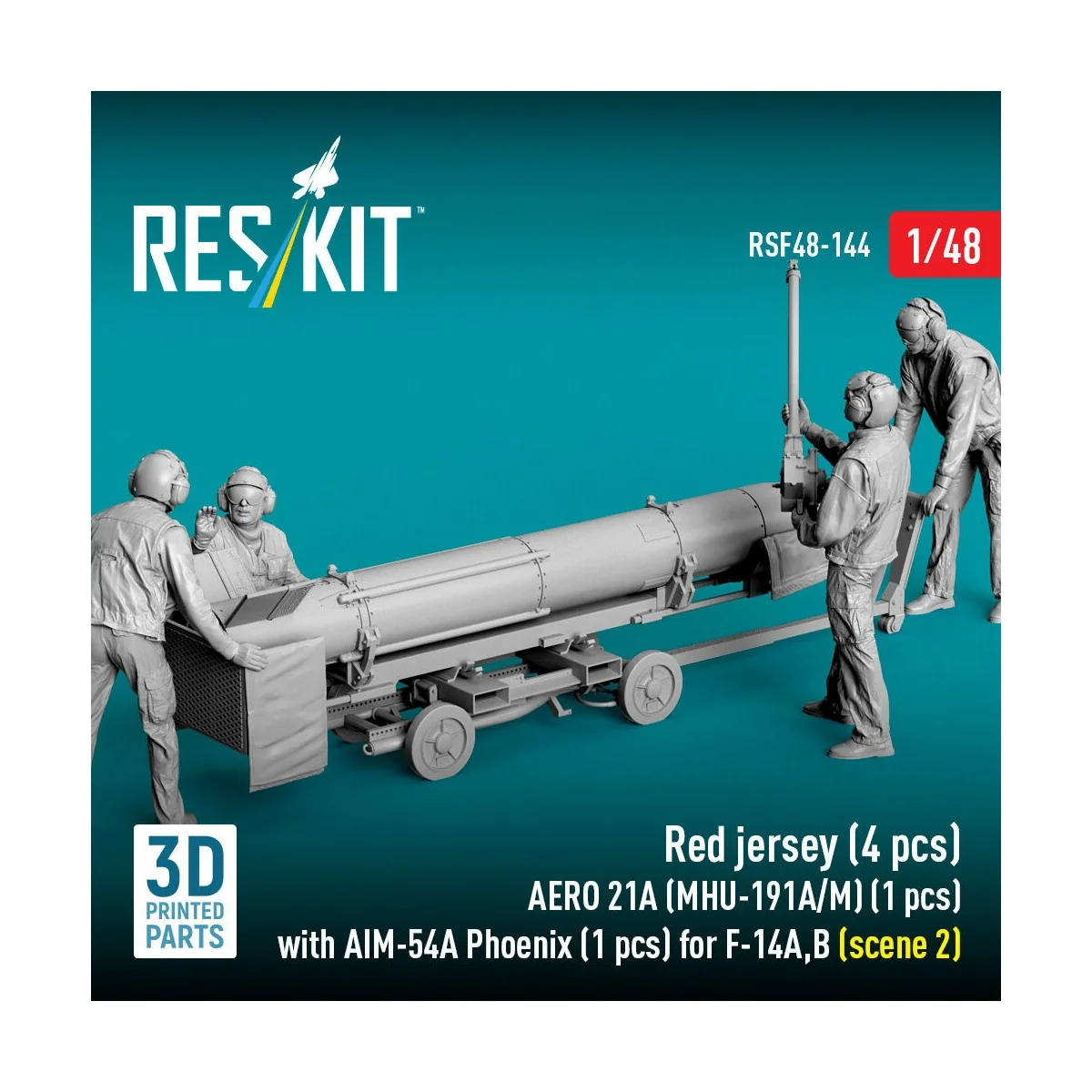 Red jersey (4 pcs) AERO 21A (MHU-191A/M) (1 pcs) with AIM-54A Phoen...