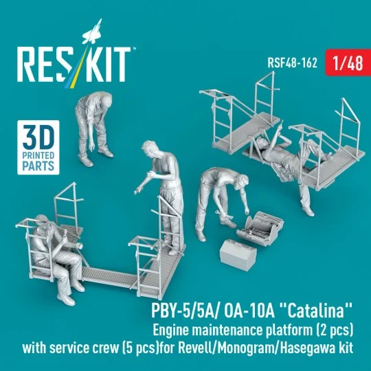 PBY-5/5A/ OA-10A Catalina Engine maintenance platform (2 pcs) with ...