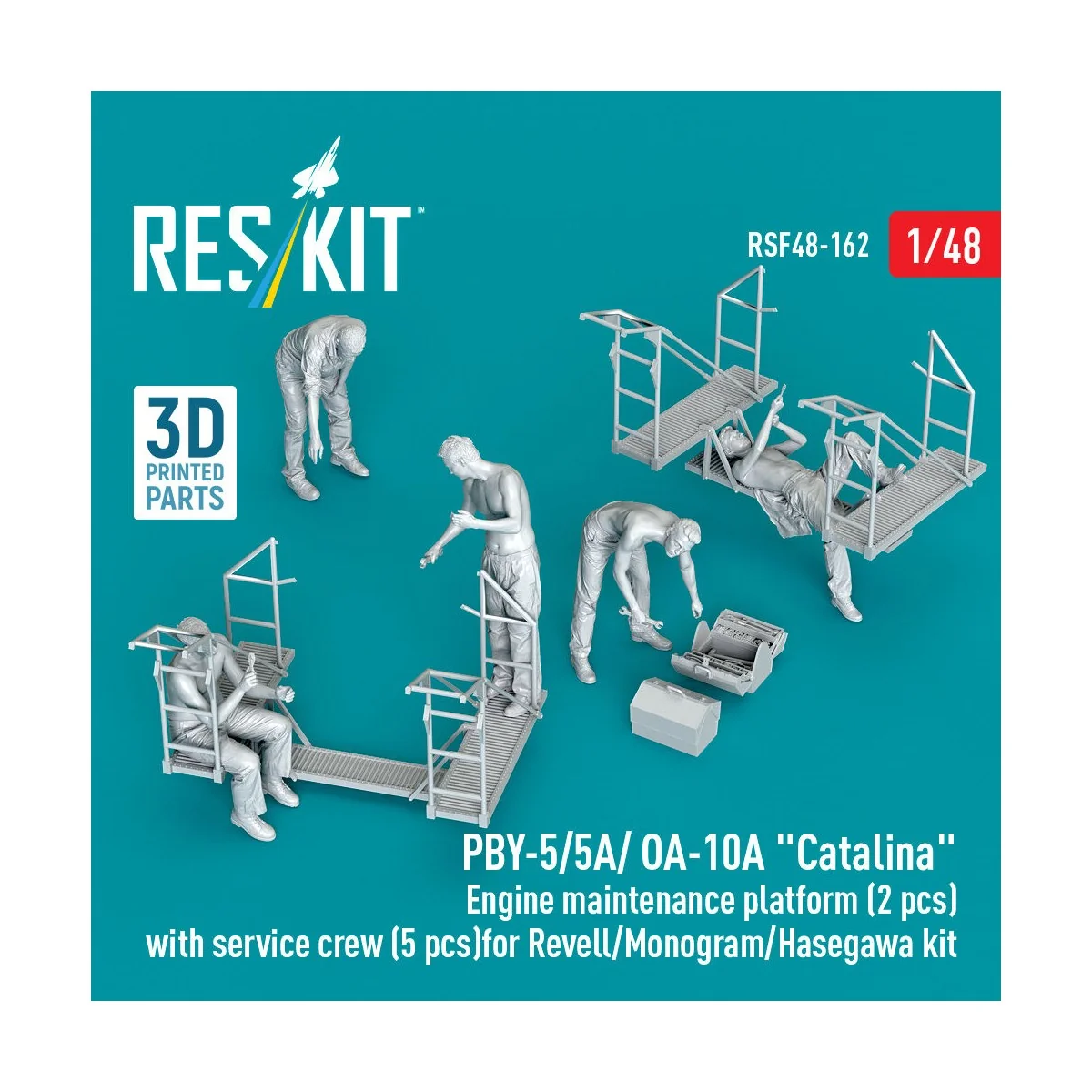 PBY-5/5A/ OA-10A Catalina Engine maintenance platform (2 pcs) with ...
