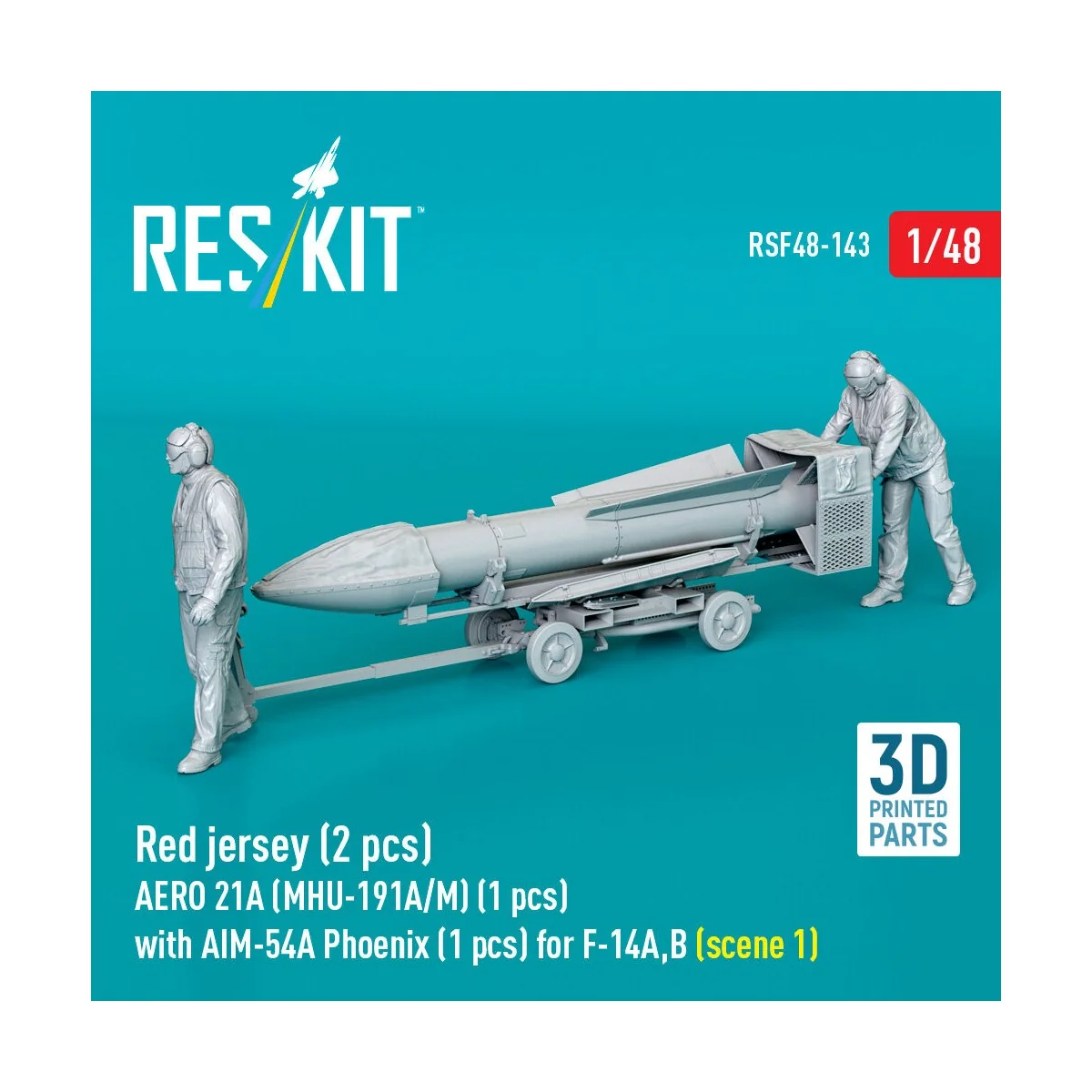 Red jersey (2 pcs) AERO 21A (MHU-191A/M) (1 pcs) with AIM-54A Phoen...