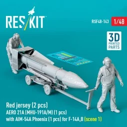 Red jersey (2 pcs) AERO 21A (MHU-191A/M) (1 pcs) with AIM-54A Phoen...