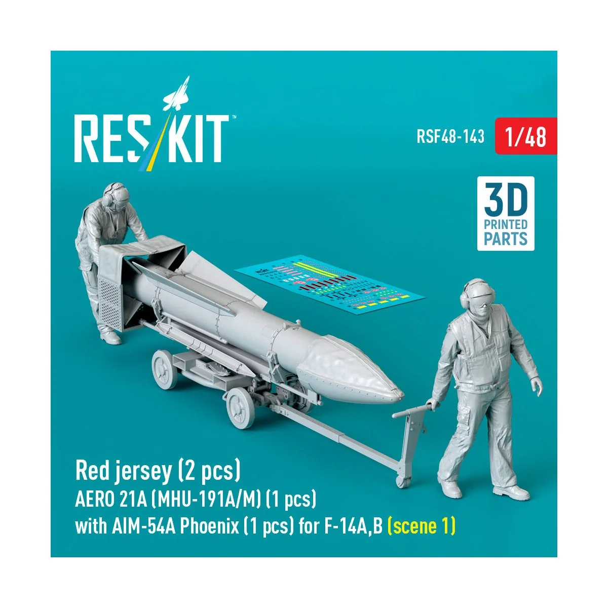 Red jersey (2 pcs) AERO 21A (MHU-191A/M) (1 pcs) with AIM-54A Phoen...