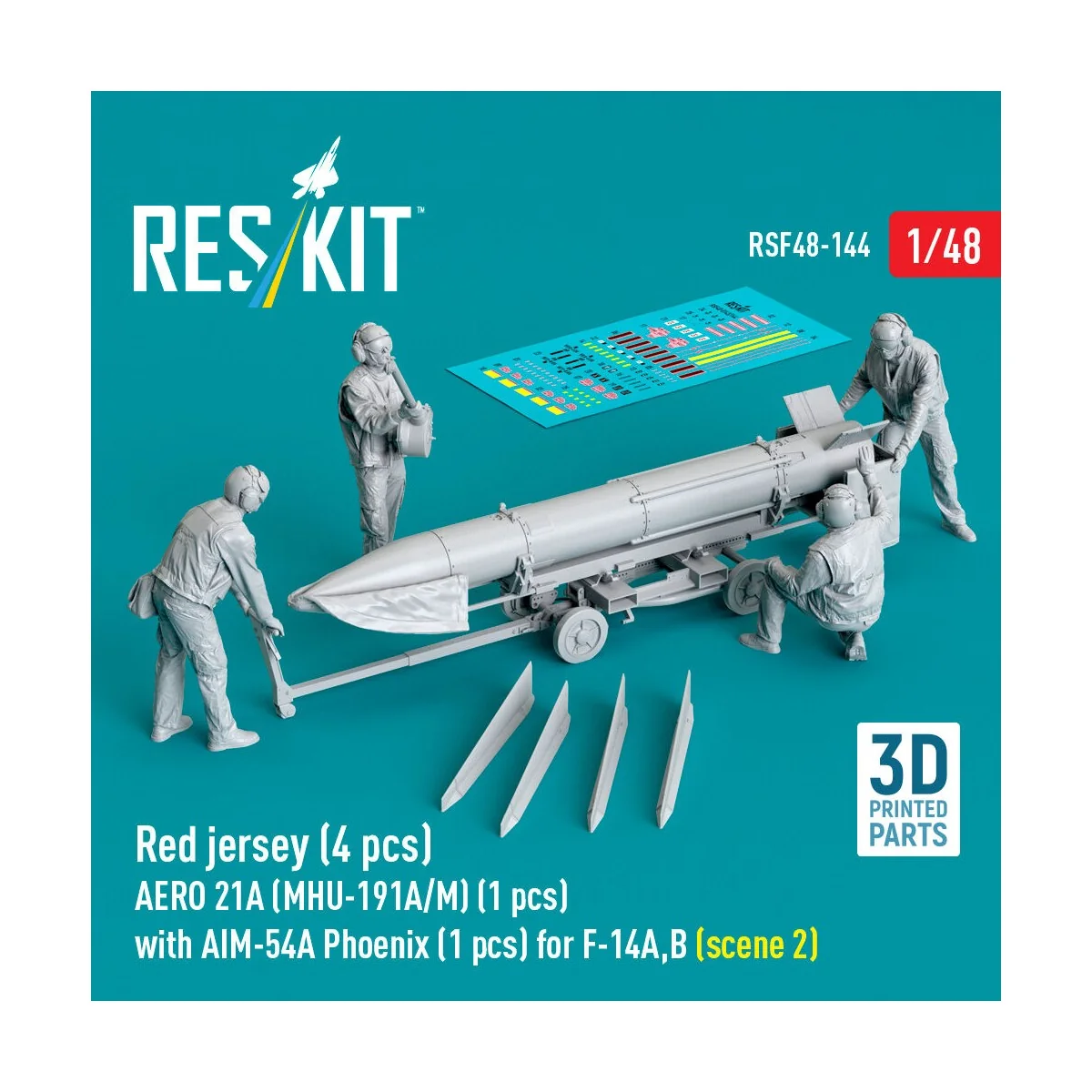 Red jersey (4 pcs) AERO 21A (MHU-191A/M) (1 pcs) with AIM-54A Phoen...