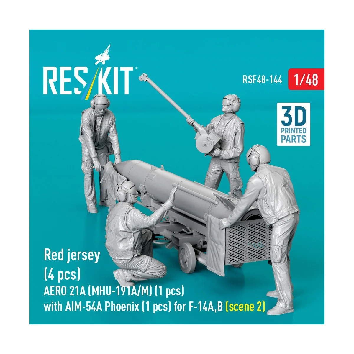 Red jersey (4 pcs) AERO 21A (MHU-191A/M) (1 pcs) with AIM-54A Phoen...