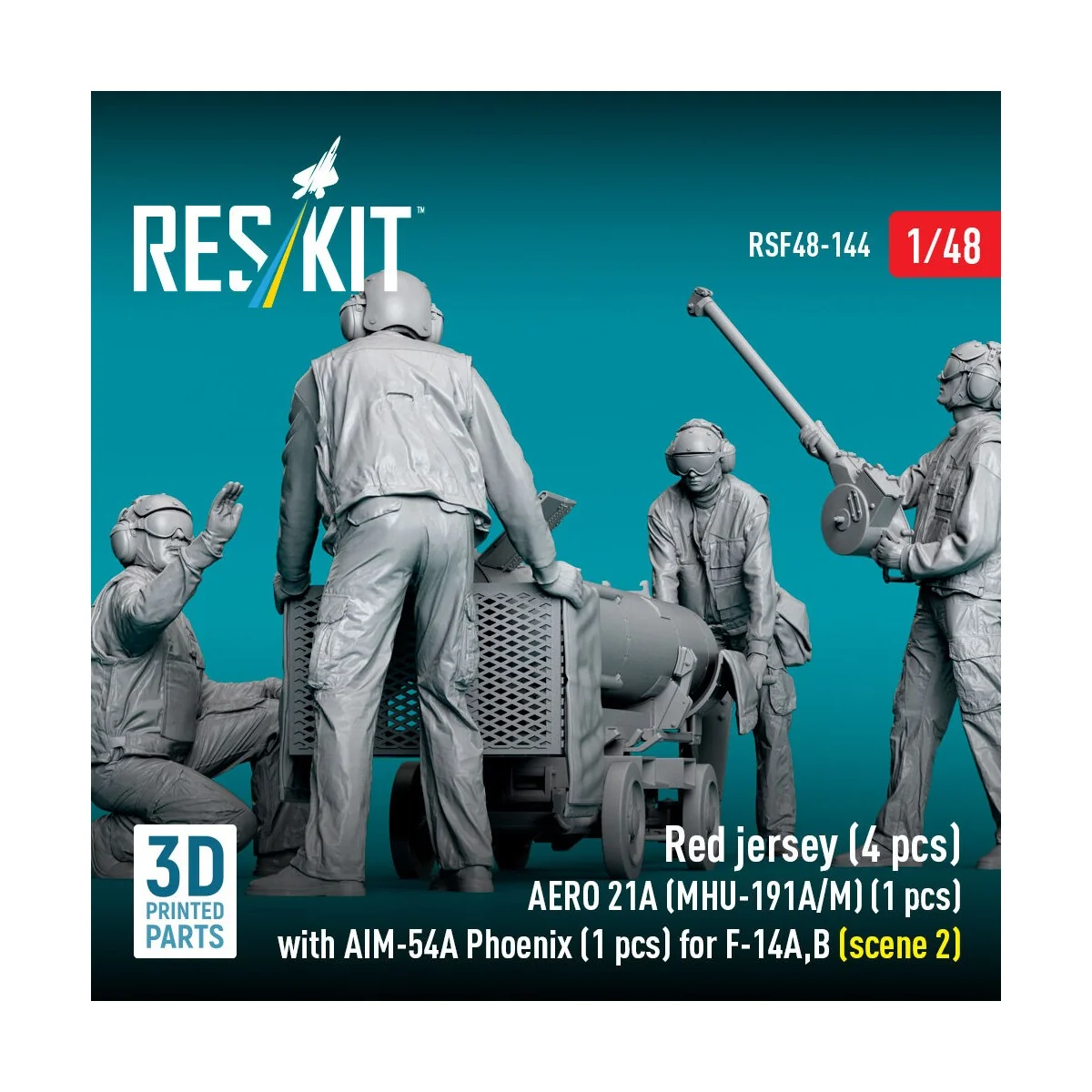 Red jersey (4 pcs) AERO 21A (MHU-191A/M) (1 pcs) with AIM-54A Phoen...