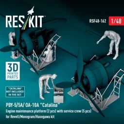 PBY-5/5A/ OA-10A Catalina Engine maintenance platform (2 pcs) with ... 2