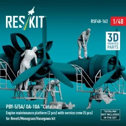 PBY-5/5A/ OA-10A Catalina Engine maintenance platform (2 pcs) with ... 2