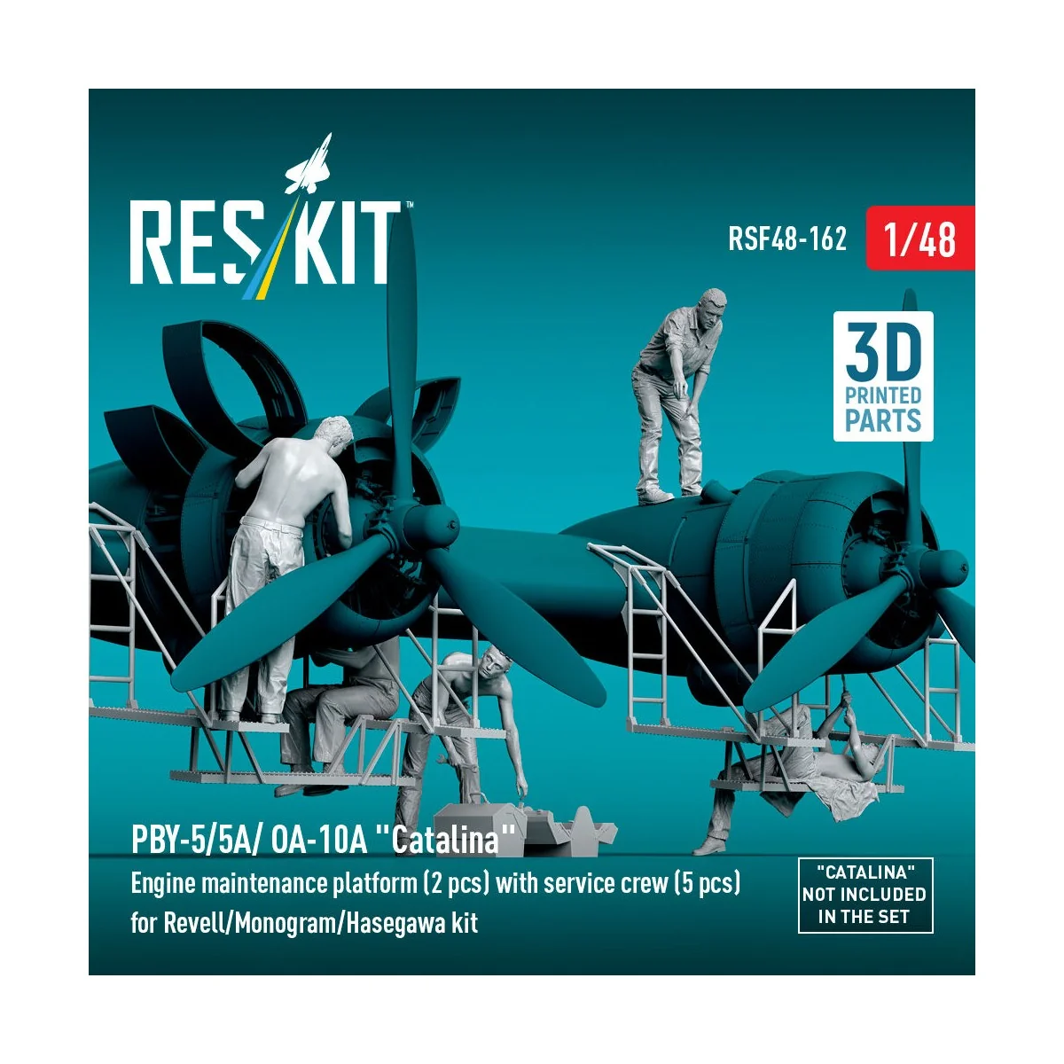 PBY-5/5A/ OA-10A Catalina Engine maintenance platform (2 pcs) with ...