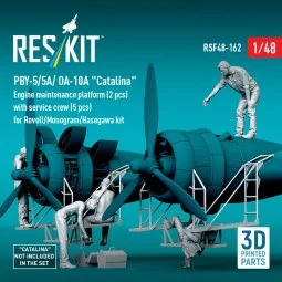 PBY-5/5A/ OA-10A Catalina Engine maintenance platform (2 pcs) with ...