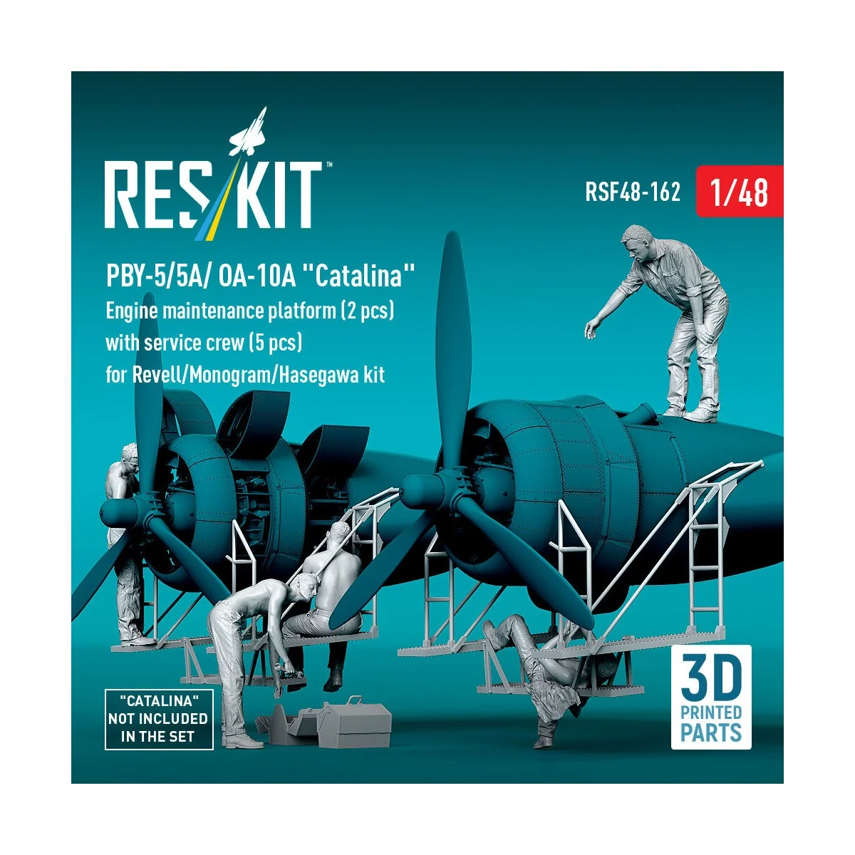 PBY-5/5A/ OA-10A Catalina Engine maintenance platform (2 pcs) with ...