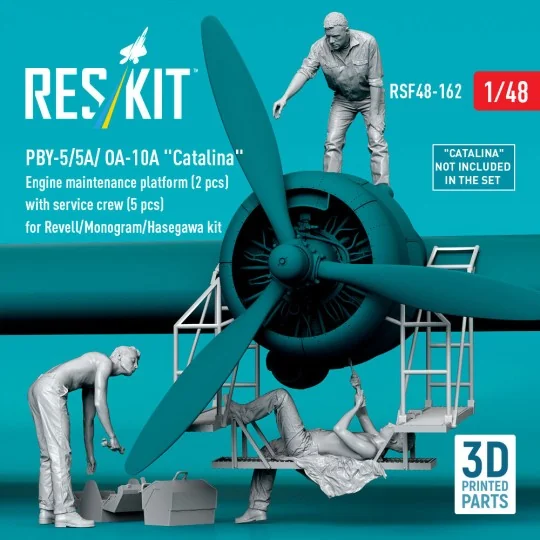 PBY-5/5A/ OA-10A Catalina Engine maintenance platform (2 pcs) with ...