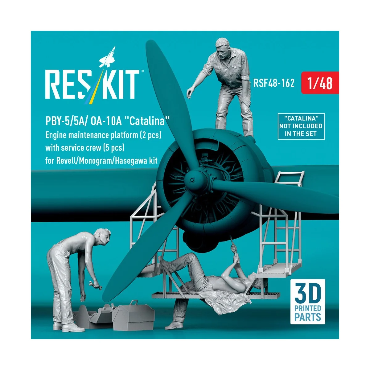 PBY-5/5A/ OA-10A Catalina Engine maintenance platform (2 pcs) with ...