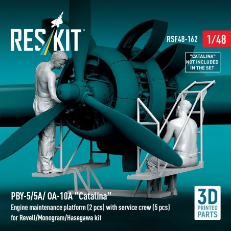 PBY-5/5A/ OA-10A Catalina Engine maintenance platform (2 pcs) with ...