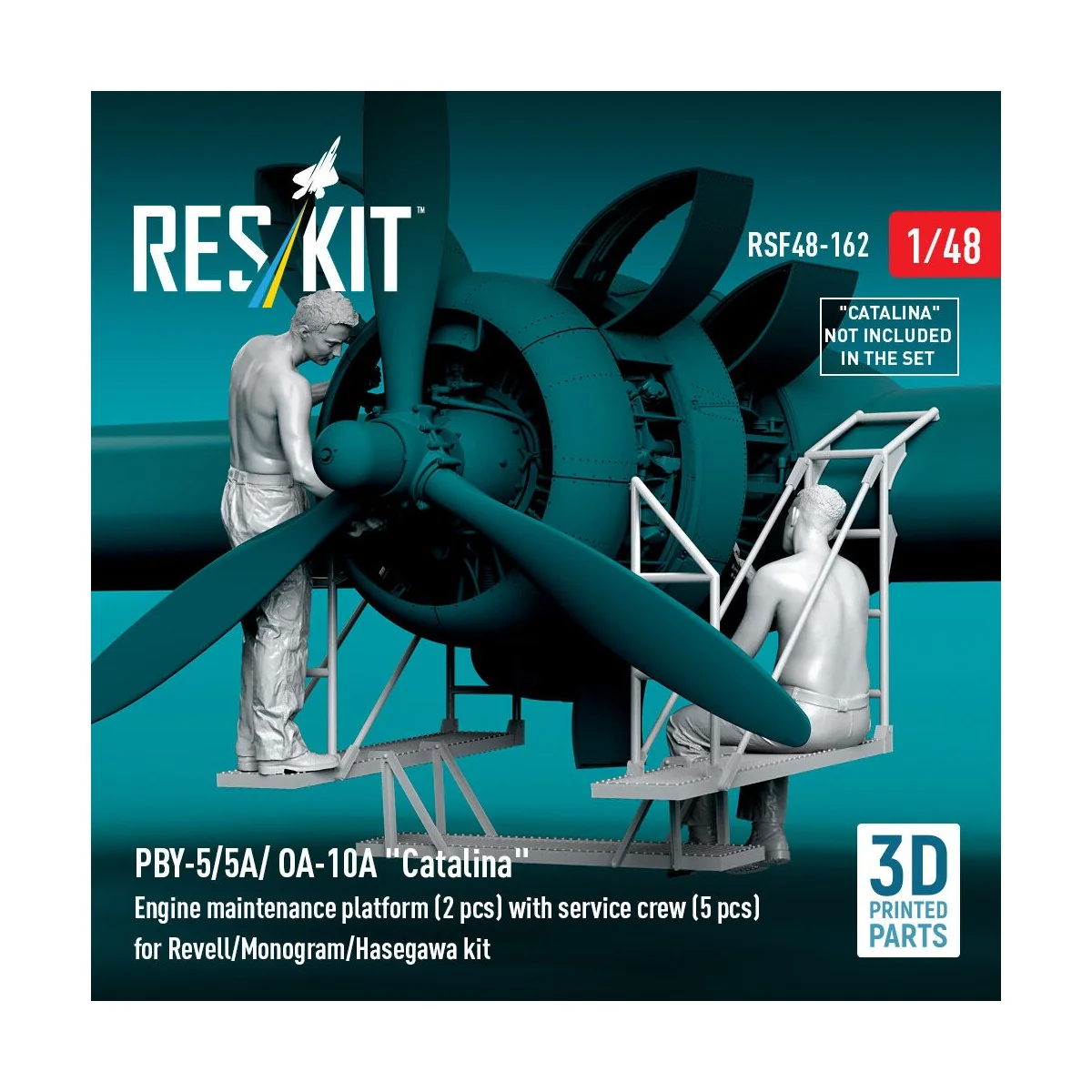 PBY-5/5A/ OA-10A Catalina Engine maintenance platform (2 pcs) with ...