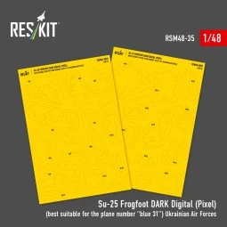 Su-25 Frogfoot DARK Digital (Pixel) (best suitable for the plane nu... 2