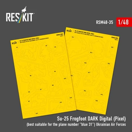 Su-25 Frogfoot DARK Digital (Pixel) (best suitable for the plane nu...