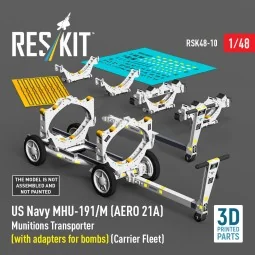 US NAVY MHU-191/M (AERO 21A) Munitions Transporter (with adapters f... 2