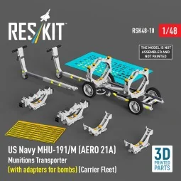 US NAVY MHU-191/M (AERO 21A) Munitions Transporter (with adapters f...