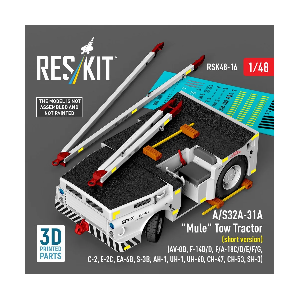 A/S32A-31A Mule Tow Tractor (short version) (AV-8B, F-14B/D, F/A-18...