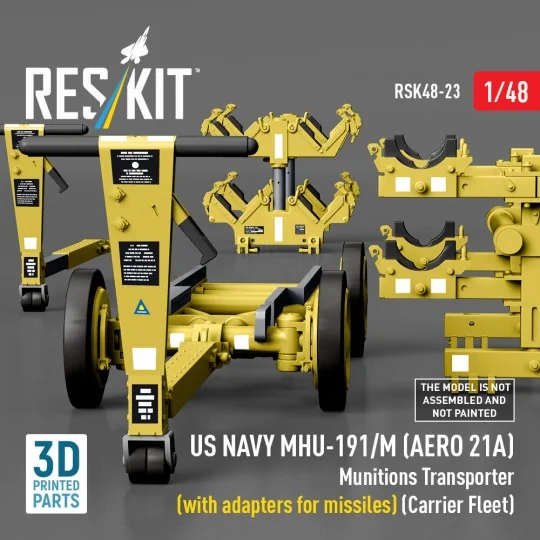 US NAVY MHU-191/M (AERO 21A) Munitions Transporter (with adapters f...
