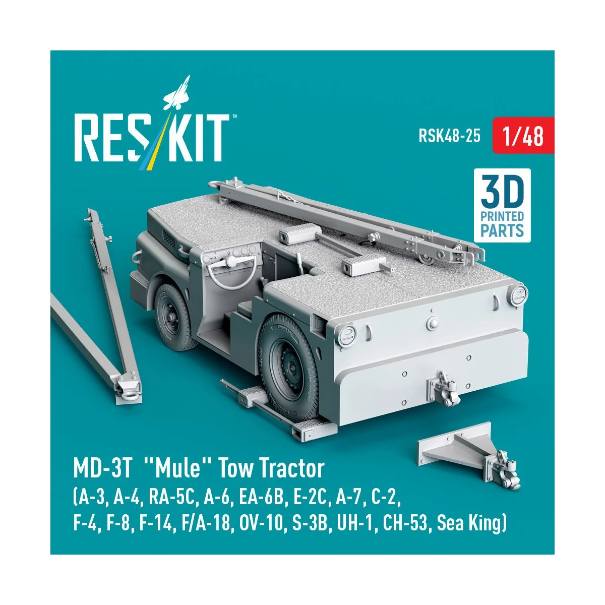 MD-3T Mule Tow Tractor (A-3, A-4, RA-5C, A-6, EA-6B, E-2C, A-7, C-2...