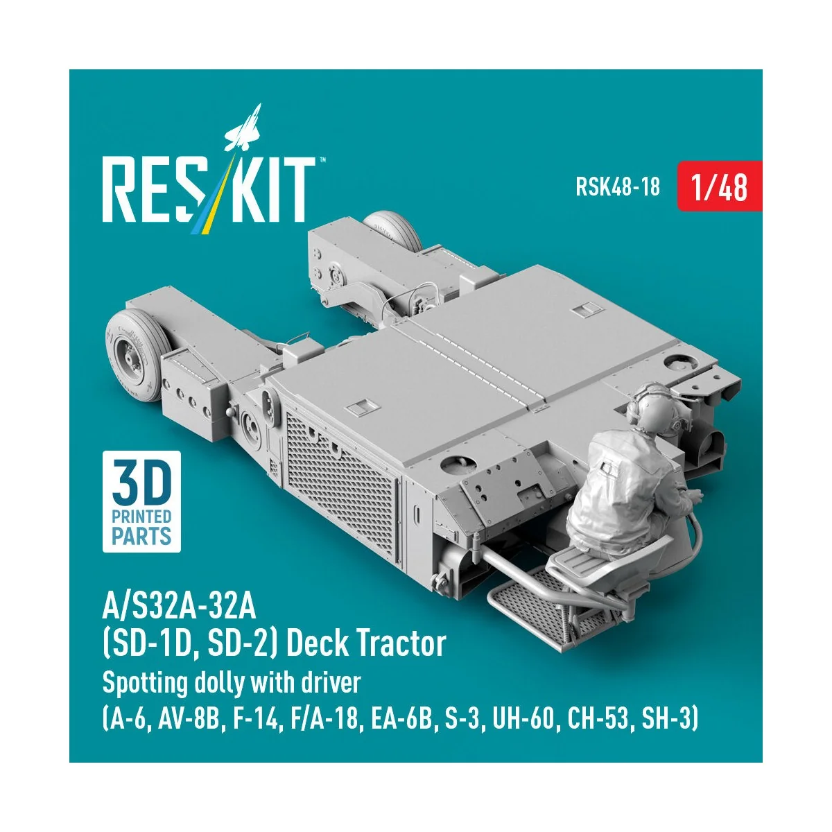 A/S32A-32A (SD-1D, SD-2) Deck Tractor Spotting dolly with driver (A...