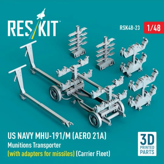 US NAVY MHU-191/M (AERO 21A) Munitions Transporter (with adapters f...