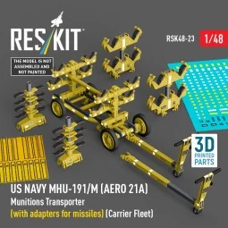 US NAVY MHU-191/M (AERO 21A) Munitions Transporter (with adapters f...