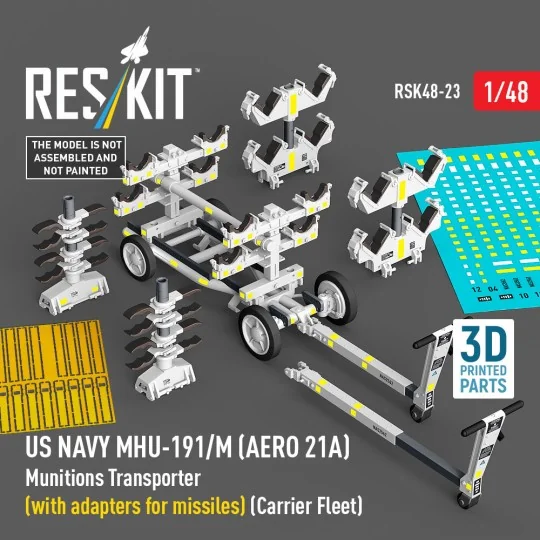 US NAVY MHU-191/M (AERO 21A) Munitions Transporter (with adapters f...