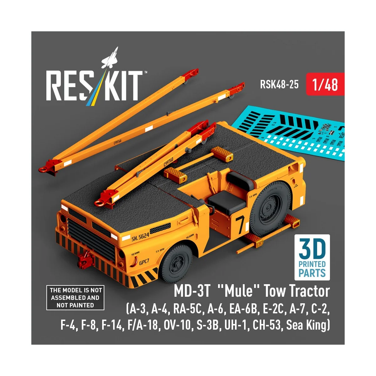 MD-3T Mule Tow Tractor (A-3, A-4, RA-5C, A-6, EA-6B, E-2C, A-7, C-2...