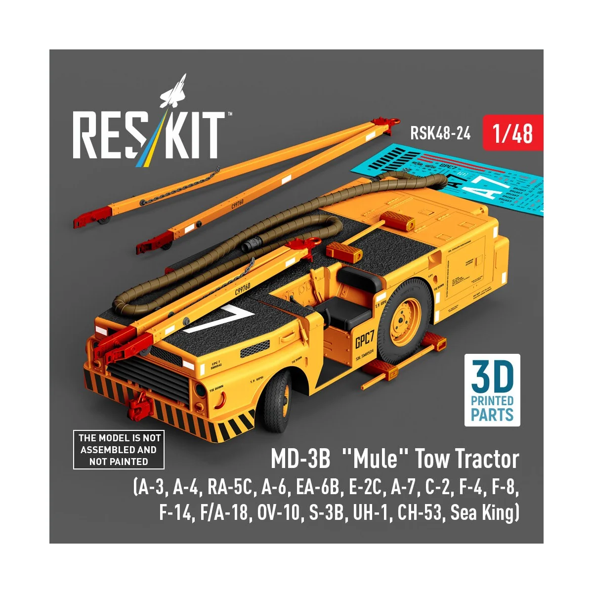MD-3B Mule Tow Tractor (A-3, A-4, RA-5C, A-6, EA-6B, E-2C, A-7, C-2...