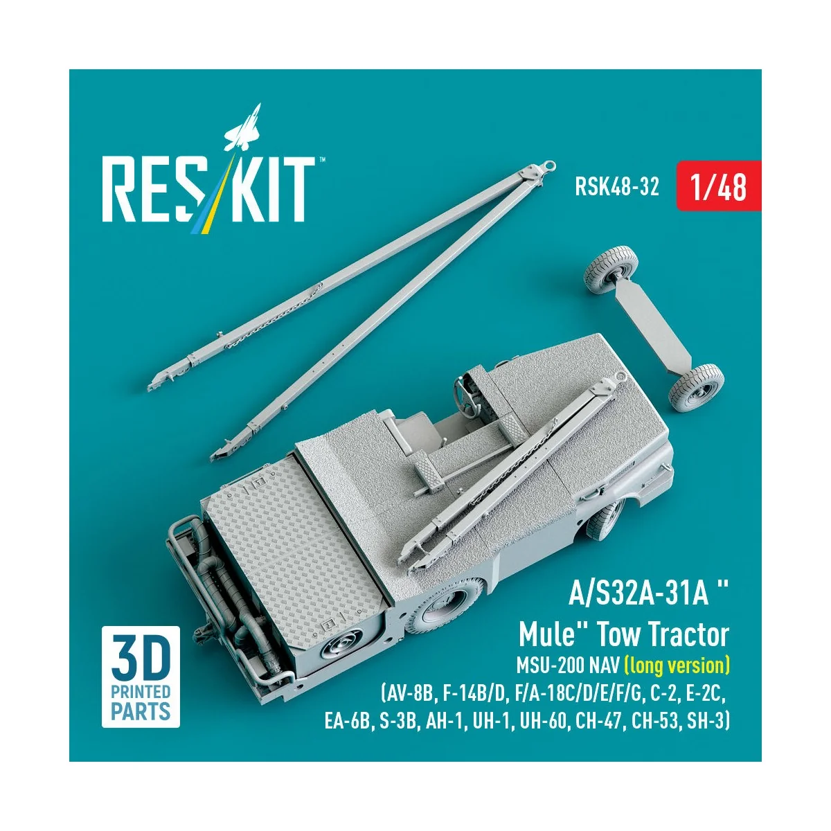 A/S32A-31A Mule Tow Tractor MSU-200 NAV (long version) (AV-8B, F-14...