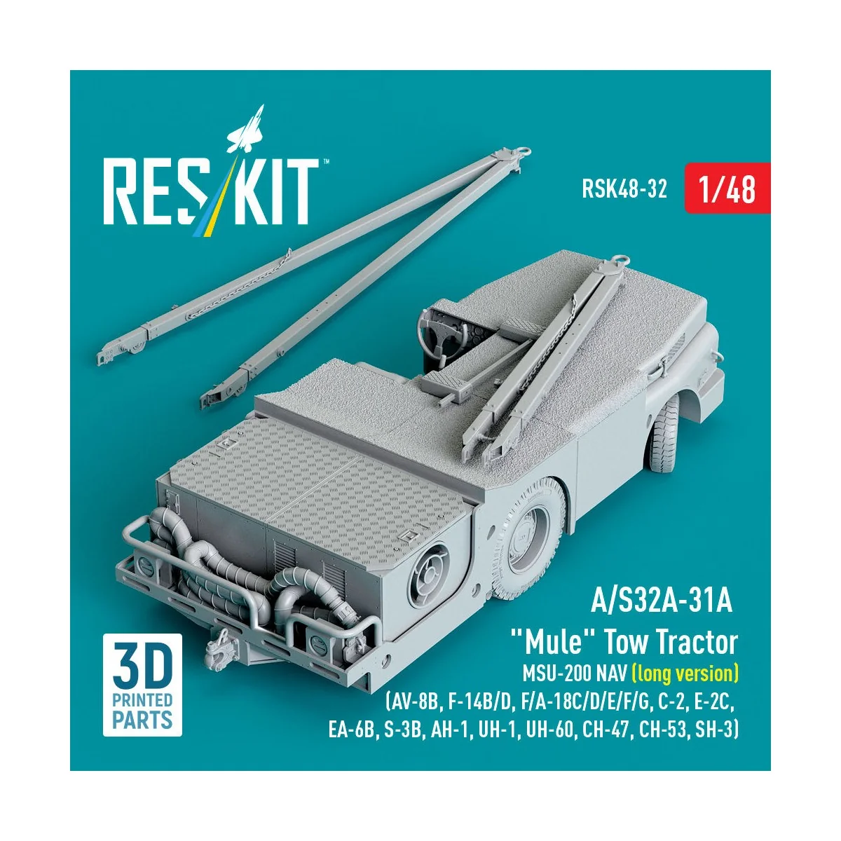 A/S32A-31A Mule Tow Tractor MSU-200 NAV (long version) (AV-8B, F-14...