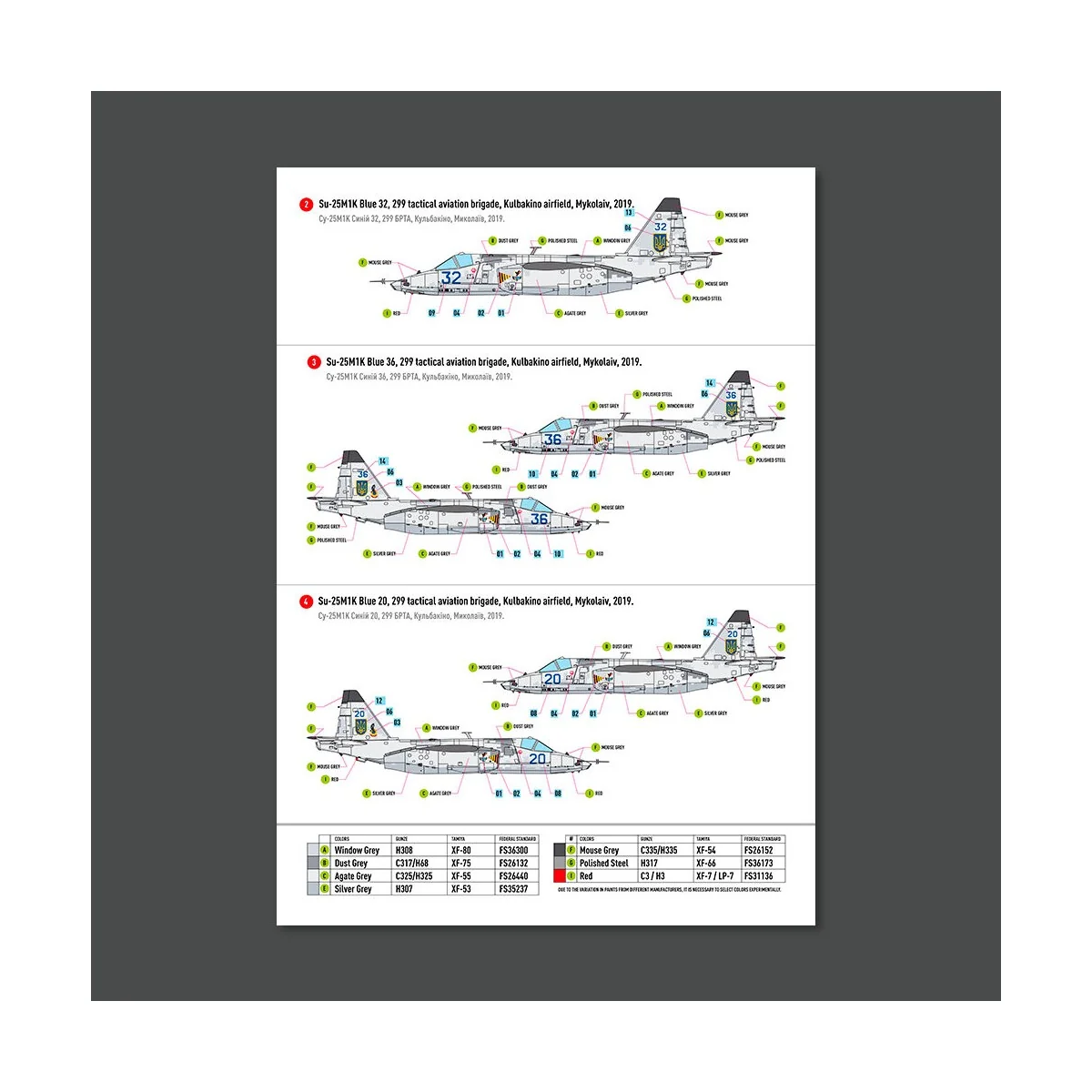 Su-25 Frogfoot LIGHT Digital (Pixel) (BLUE 19, 20, 32, 36) Ukrainia...