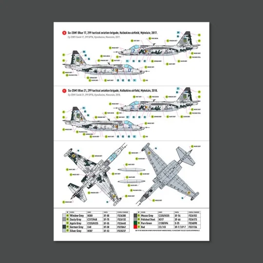 Su-25 Frogfoot DARK Digital (Pixel) (BLUE 09, 15, 17, 21, 29, 30, 3...