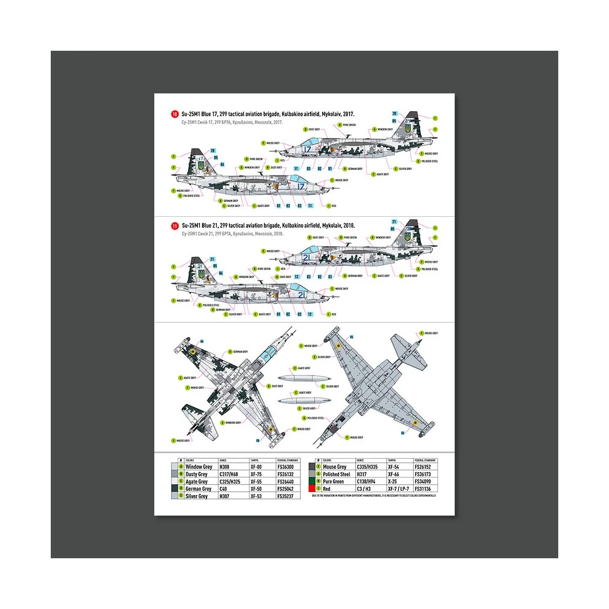 Su-25 Frogfoot DARK Digital (Pixel) (BLUE 09, 15, 17, 21, 29, 30, 3...