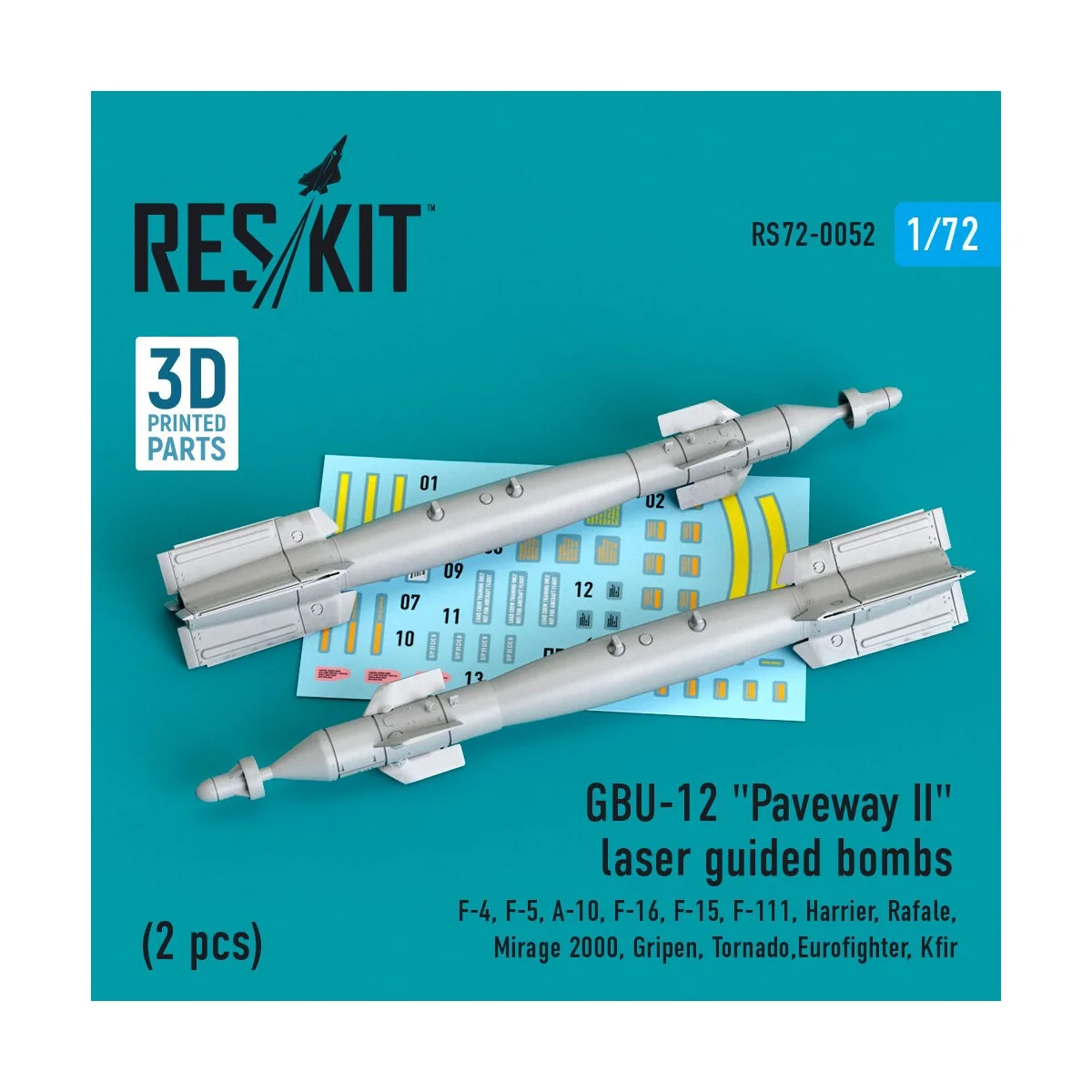 GBU-12 Paveway II laser guided bombs (2 pcs) (F-4, F-5, A-10, F-16,...