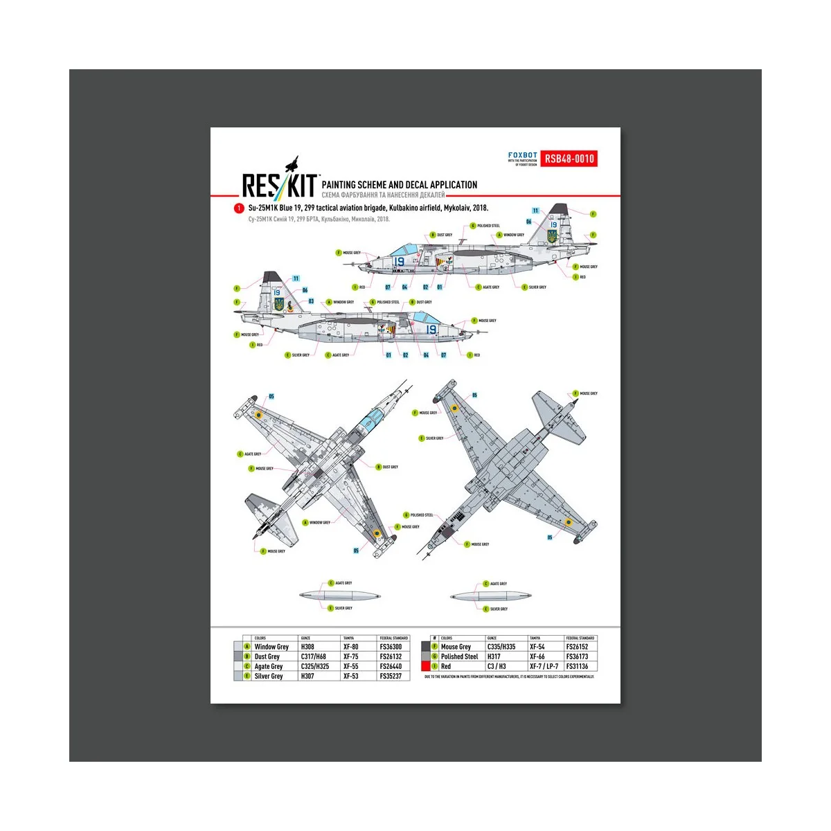 Su-25 Frogfoot LIGHT Digital (Pixel) (BLUE 19, 20, 32, 36) Ukrainia...