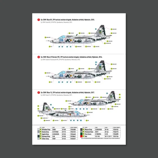 Su-25 Frogfoot DARK Digital (Pixel) (BLUE 09, 15, 17, 21, 29, 30, 3...