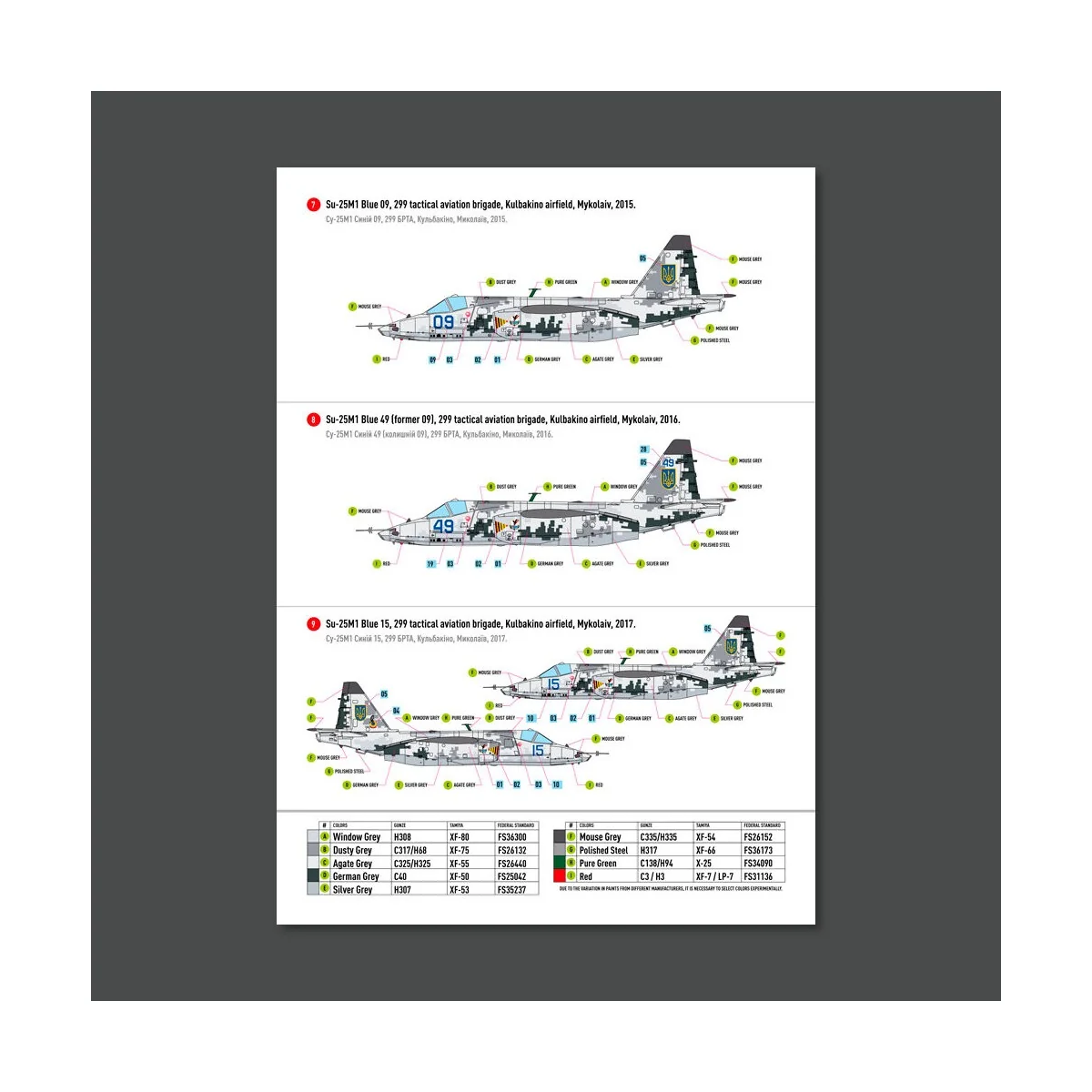 Su-25 Frogfoot DARK Digital (Pixel) (BLUE 09, 15, 17, 21, 29, 30, 3...