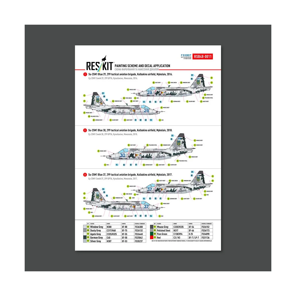 Su-25 Frogfoot DARK Digital (Pixel) (BLUE 09, 15, 17, 21, 29, 30, 3...
