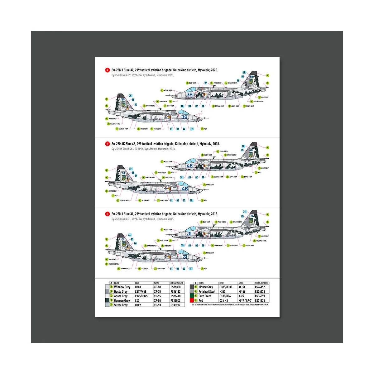 Su-25 Frogfoot DARK Digital (Pixel) (BLUE 09, 15, 17, 21, 29, 30, 3...