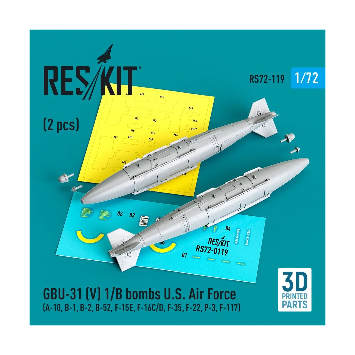 GBU-31 (V) 1/B bombs U.S. Air Force (2 pcs) (A-10, B-1, B-2, B-52, ...