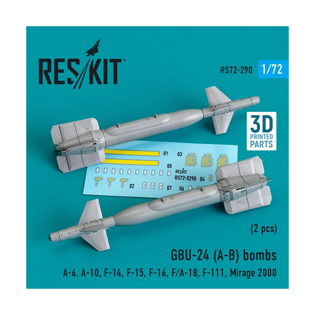 GBU-24 (A-B) bombs (2 pcs) (A-6, A-10, F-14, F-15, F-16, F/A-18, F-...