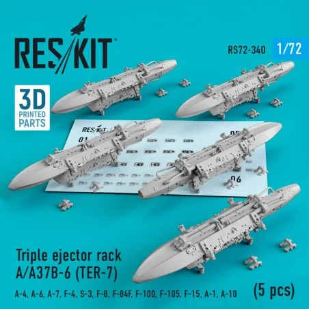 Triple ejector rack A/A37B-6 (TER-7) (5 pcs) (A-4, A-6, A-7, F-4, S...
