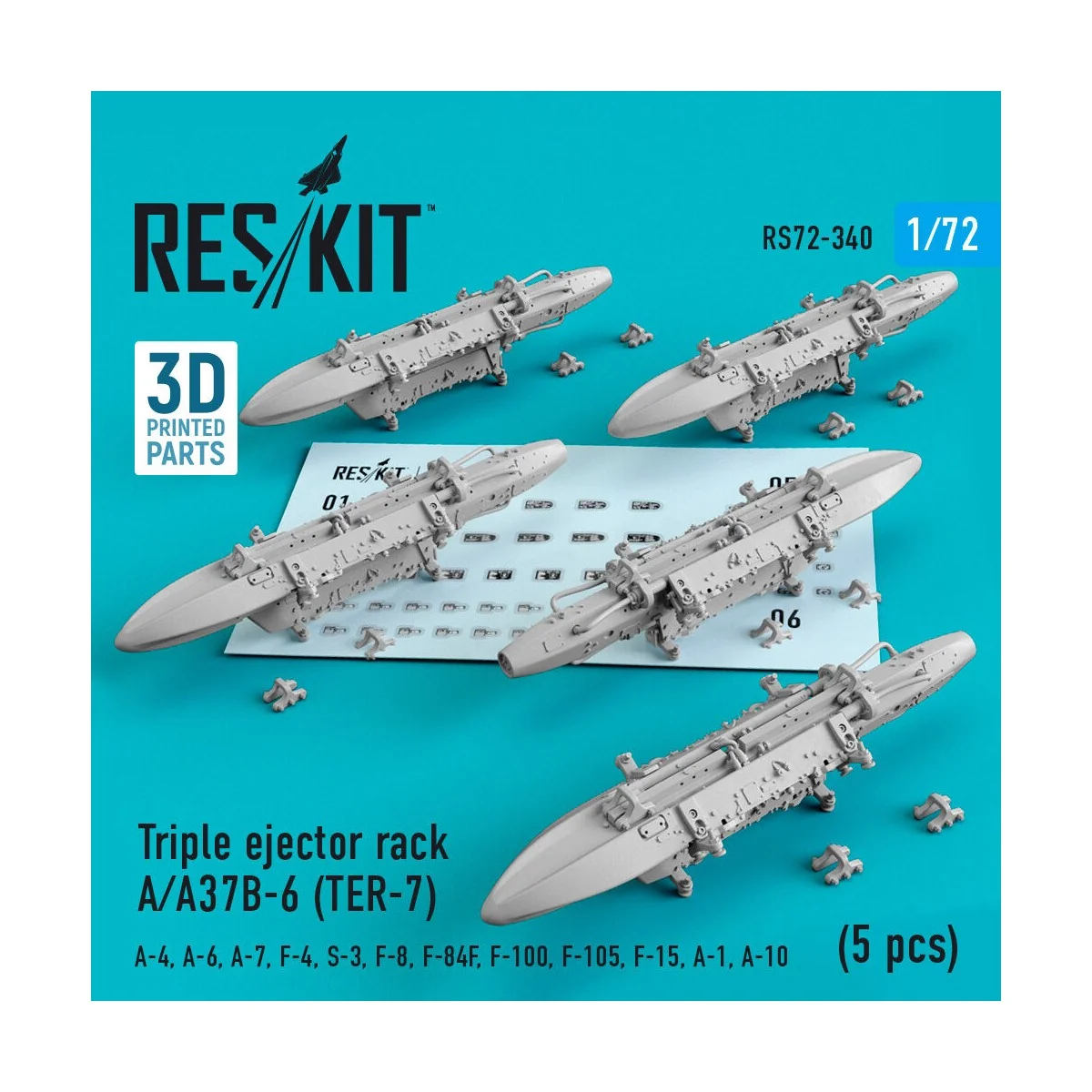 Triple ejector rack A/A37B-6 (TER-7) (5 pcs) (A-4, A-6, A-7, F-4, S...
